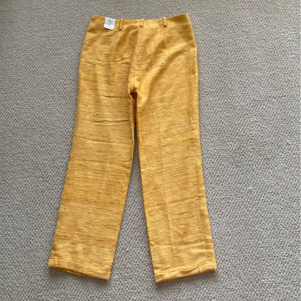 NEW J. McLaughlin Keller Relaxed Fit Clasp Fly Pant Trousers Marigold Size 4 NWT - Picture 10 of 12